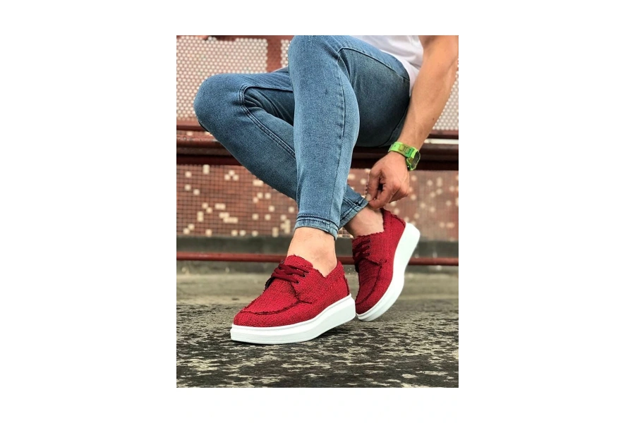 Shoecide Wg503 Bordo Erkek Günlük Ayakkabı