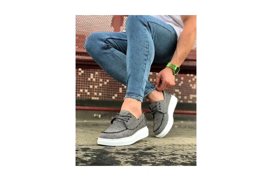 Shoecide Wg503 Gri Erkek Günlük Ayakkabı
