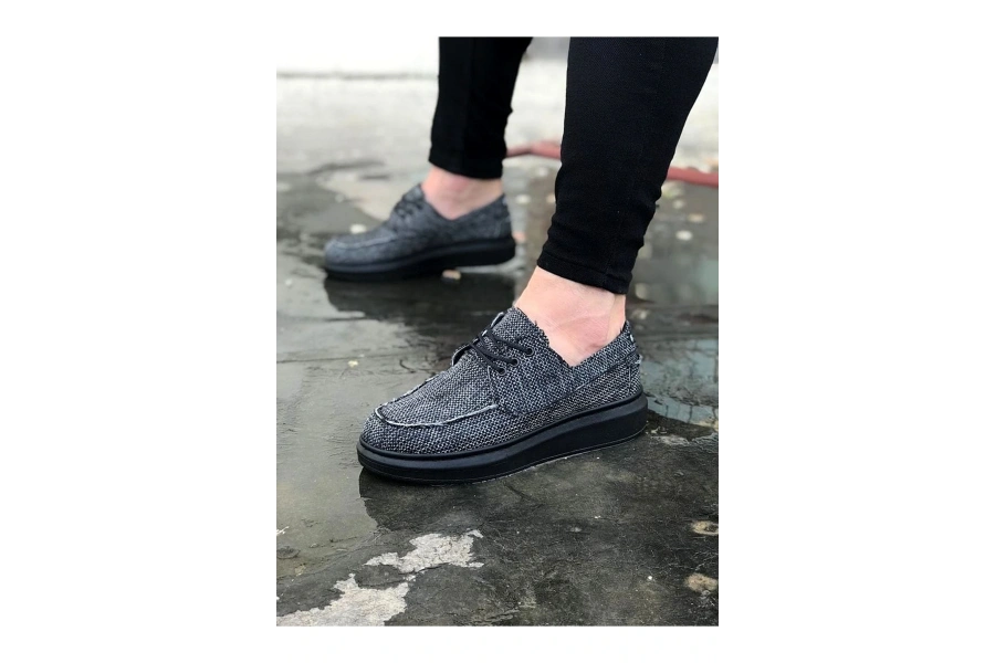 Shoecide Wg503 Gri Kömür Erkek Günlük Ayakkabı