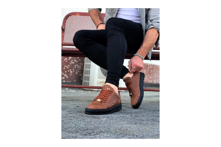 Shoecide Wg505 Taba Kömür Erkek Günlük Ayakkabı