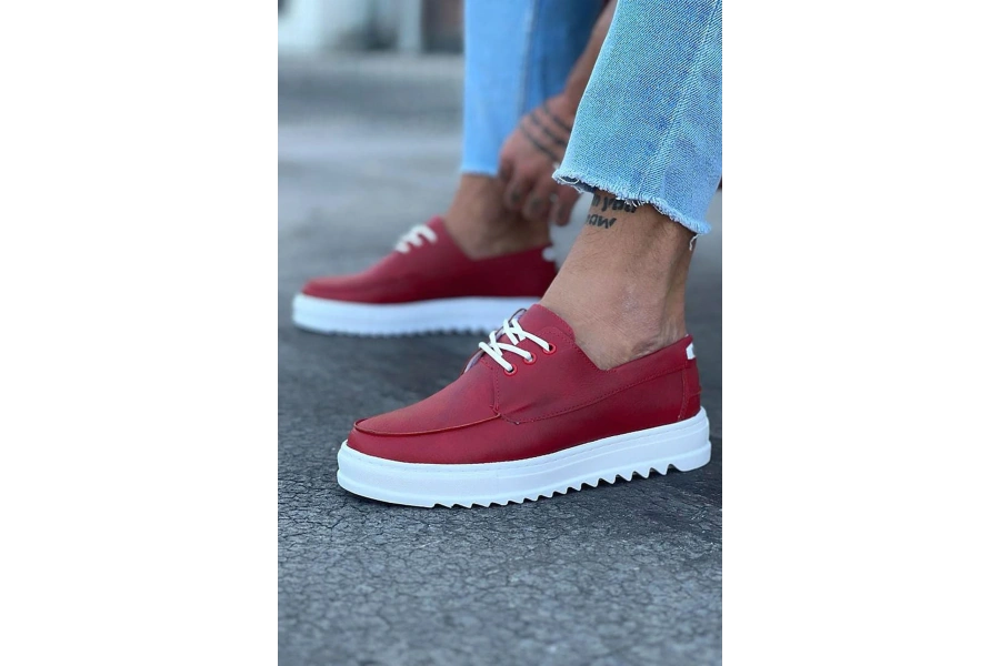Shoecide Wg506 Kırmızı Erkek Saraclı Casual Ayakkabı