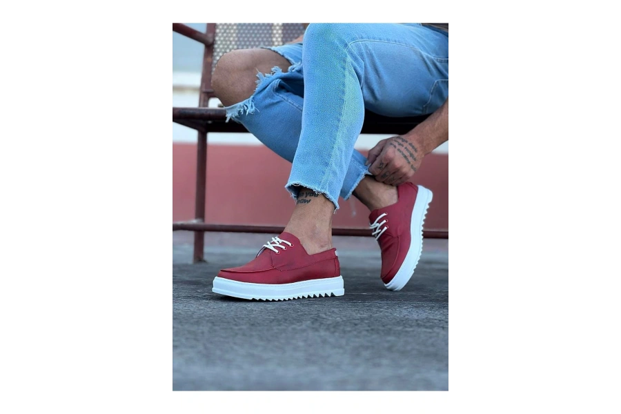 Shoecide Wg506 Kırmızı Erkek Saraclı Casual Ayakkabı