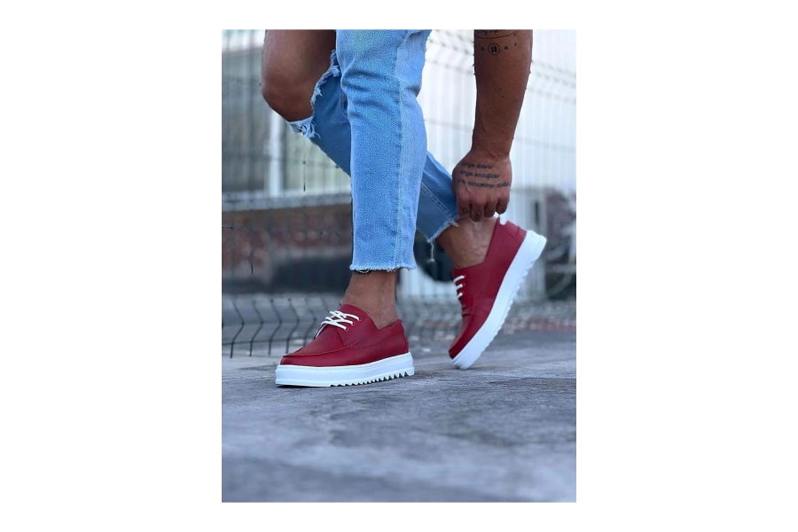 Shoecide Wg506 Kırmızı Erkek Saraclı Casual Ayakkabı
