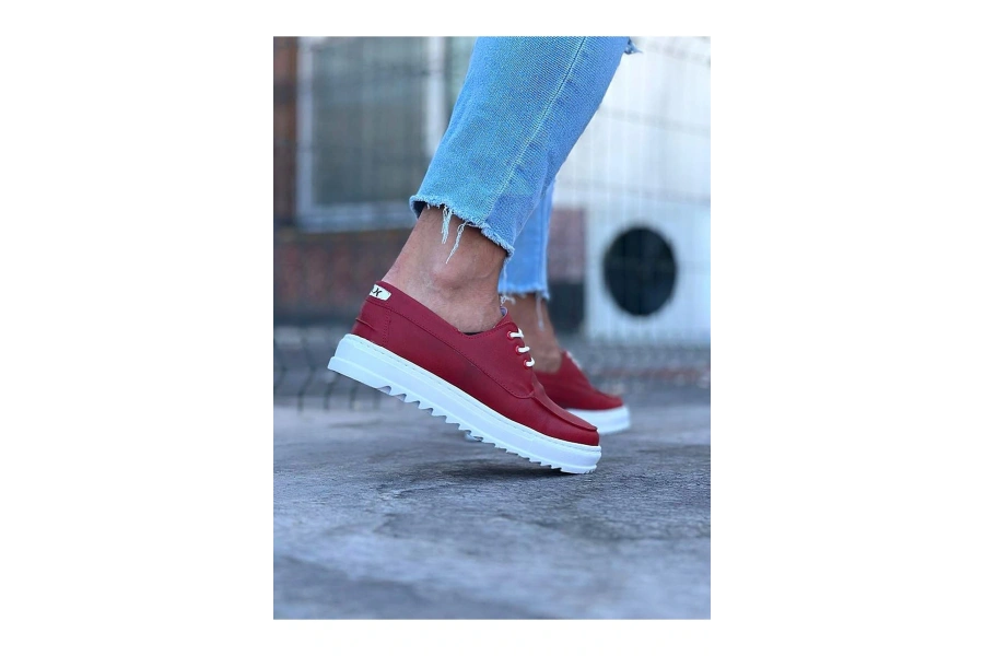 Shoecide Wg506 Kırmızı Erkek Saraclı Casual Ayakkabı