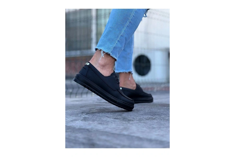 Shoecide Wg506 Kömür Erkek Saraclı Casual Ayakkabı