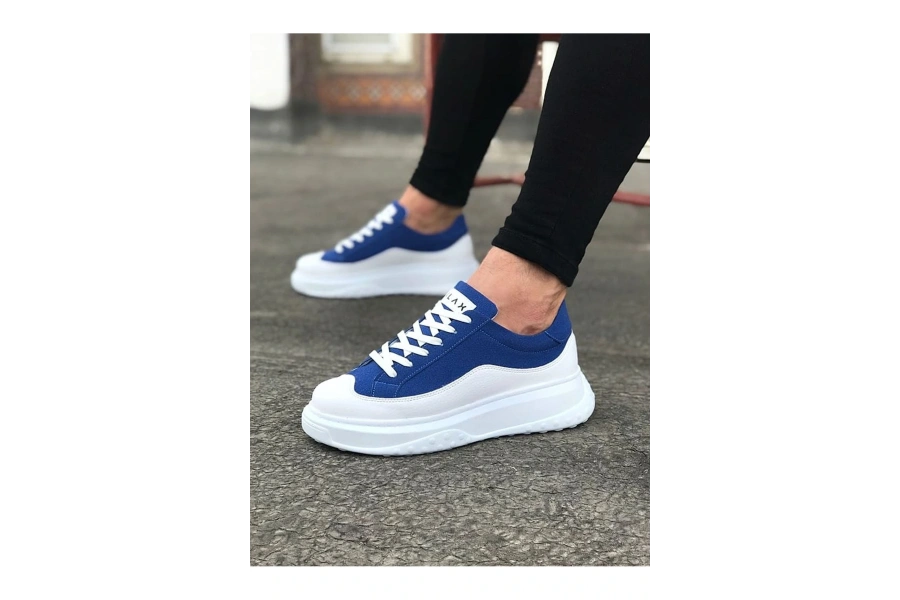 Shoecide Wg507 Beyaz Mavi Erkek Ayakkabı