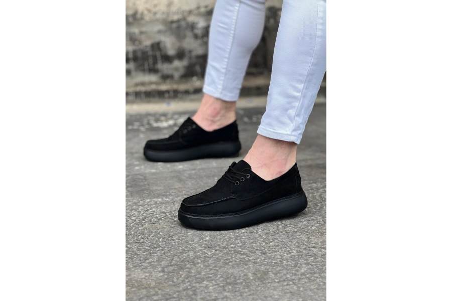 Shoecide Wg508 Kömür Süet Ortopedik Taban Erkek Casual Ayakkabı