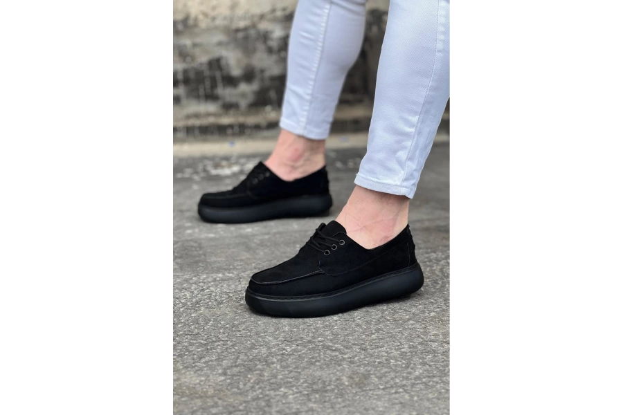 Shoecide Wg508 Kömür Süet Ortopedik Taban Erkek Casual Ayakkabı