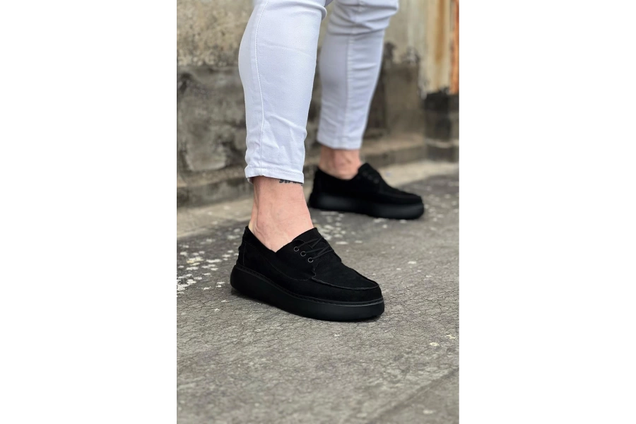 Shoecide Wg508 Kömür Süet Ortopedik Taban Erkek Casual Ayakkabı