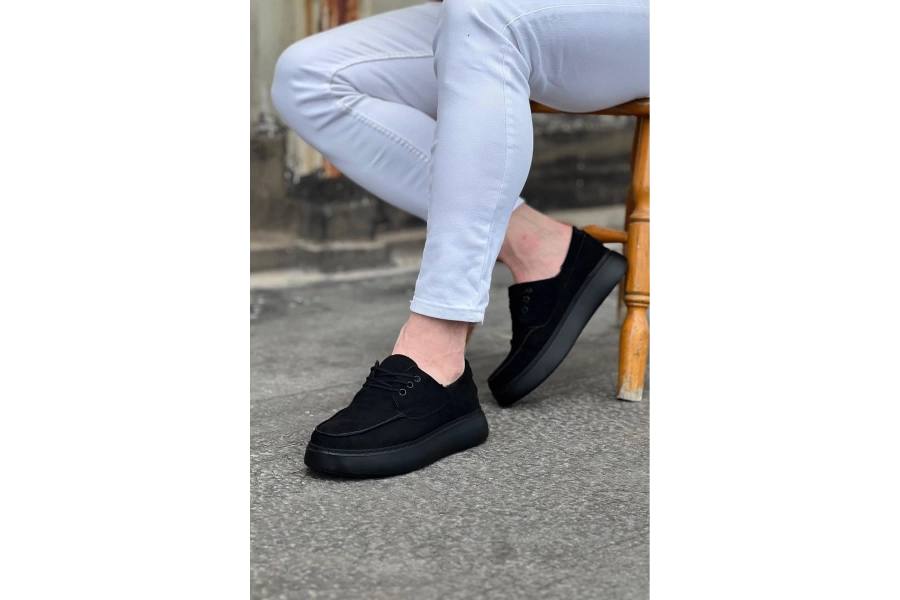 Shoecide Wg508 Kömür Süet Ortopedik Taban Erkek Casual Ayakkabı