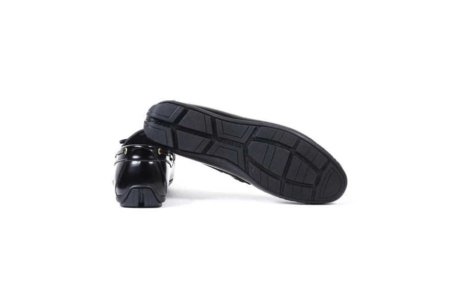 Shoecide Xanthos Siyah Hakiki Deri Erkek Loafer Ayakkabı