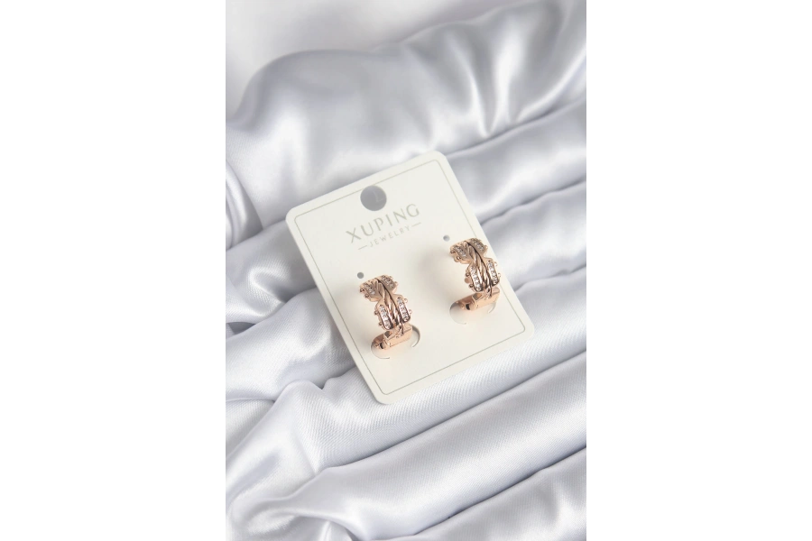 Shoecide Xuping Model Zirkon Taşlı Halka Kadın Küpe