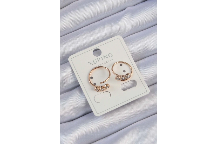 Shoecide Xuping Rose Renk Zirkon Taşlı Su Yolu Küpe