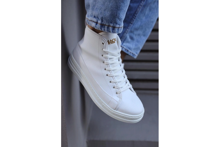 Shoecide Yüksek Taban Ayakkabı C-030 Beyaz