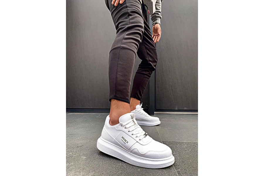 Shoecide Yüksek Taban Günlük Ayakkabı 040 Beyaz