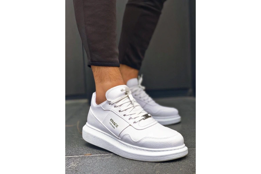 Shoecide Yüksek Taban Günlük Ayakkabı 040 Beyaz