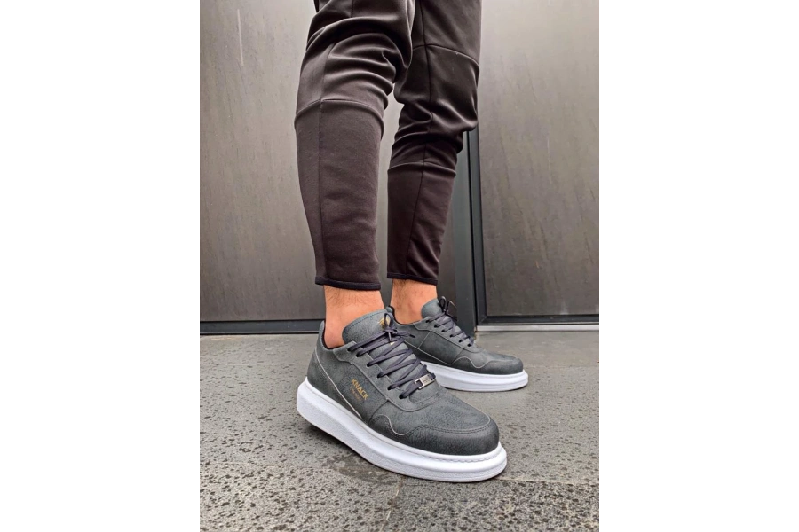 Shoecide Yüksek Taban Günlük Ayakkabı 040 Gri