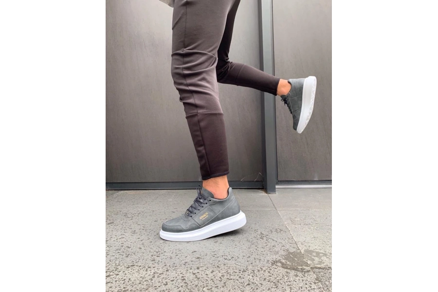 Shoecide Yüksek Taban Günlük Ayakkabı 040 Gri