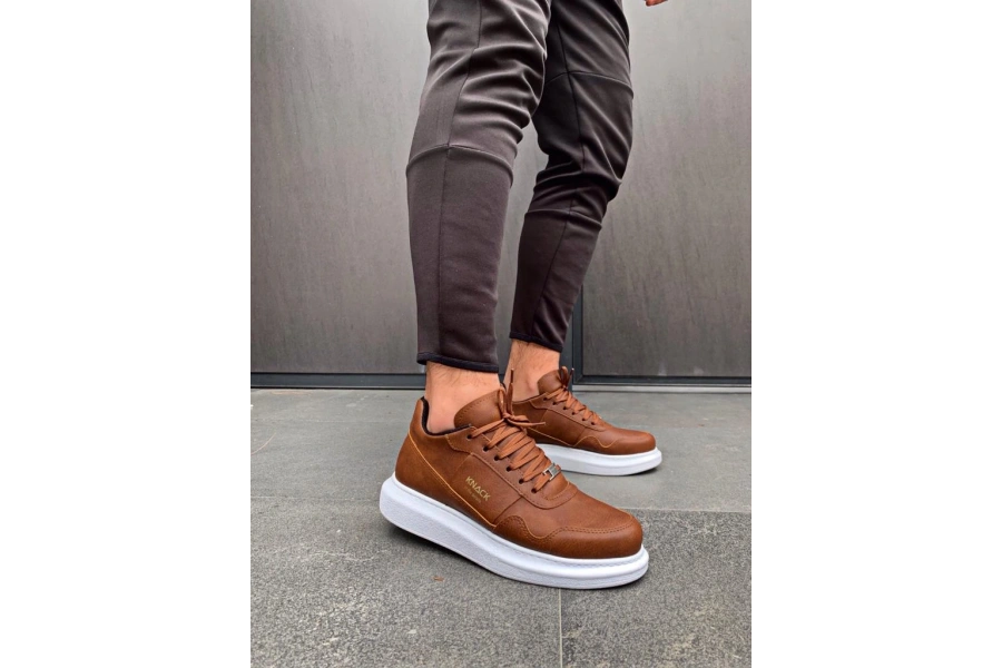 Shoecide Yüksek Taban Günlük Ayakkabı 040 Taba