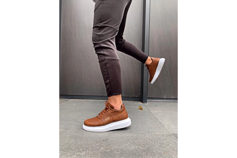 Shoecide Yüksek Taban Günlük Ayakkabı 040 Taba