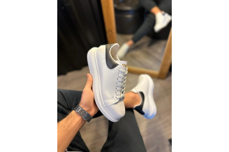 Shoecide Yüksek Taban Günlük Ayakkabı 043 Beyaz