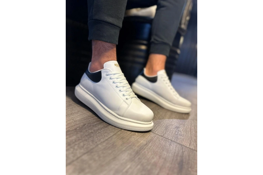Shoecide Yüksek Taban Günlük Ayakkabı 043 Beyaz