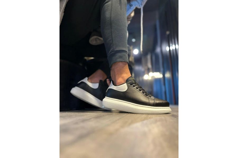 Shoecide Yüksek Taban Günlük Ayakkabı 043 Siyah