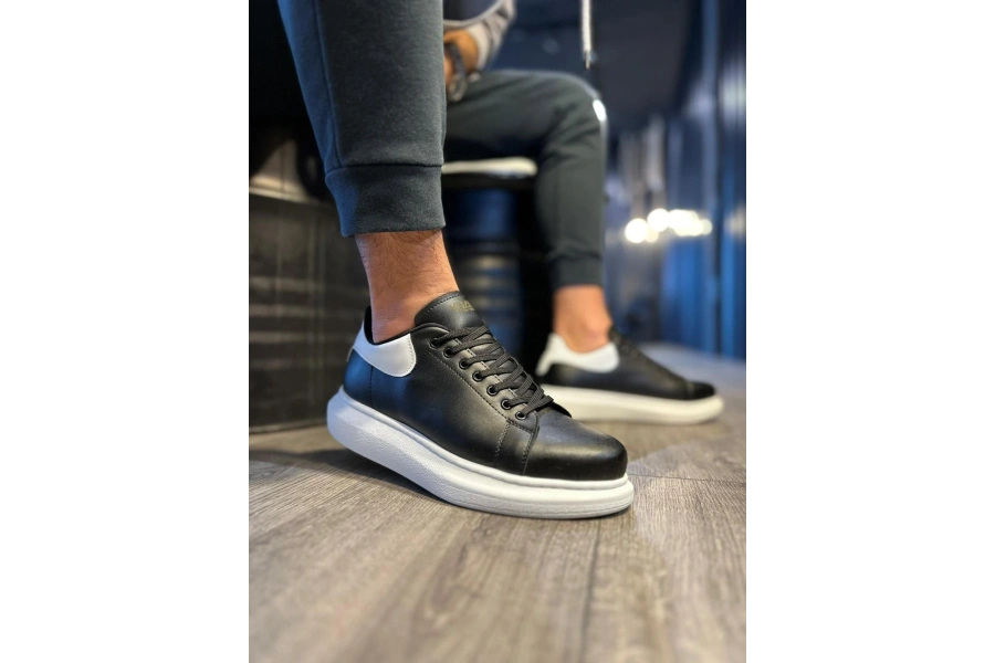 Shoecide Yüksek Taban Günlük Ayakkabı 043 Siyah