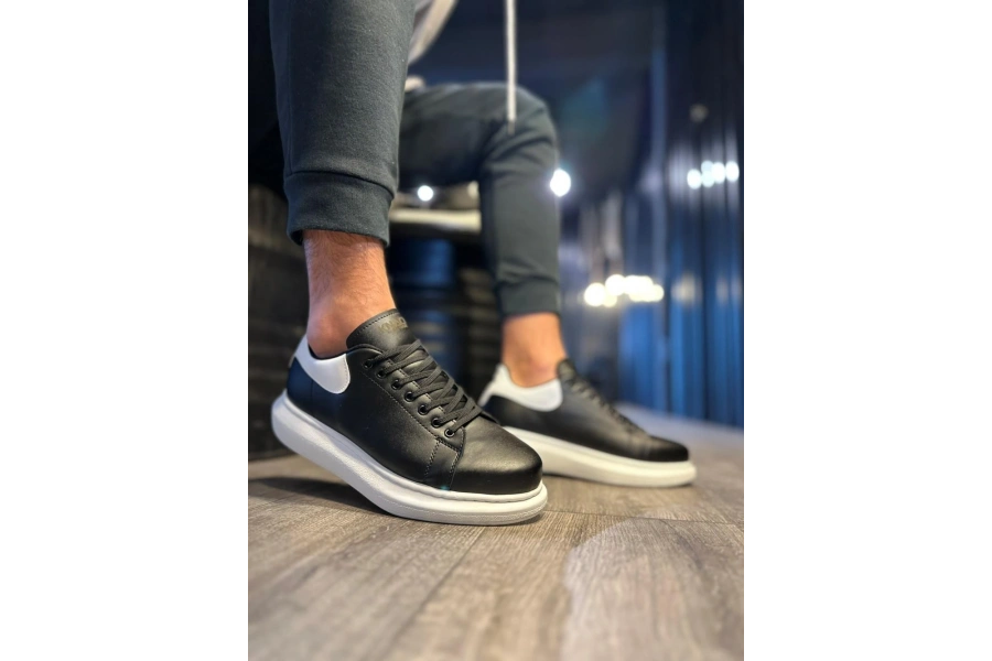 Shoecide Yüksek Taban Günlük Ayakkabı 043 Siyah