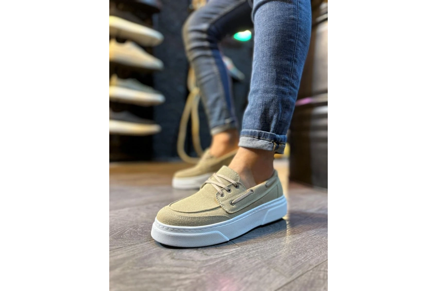 Shoecide Yüksek Taban Günlük Ayakkabı 700 Vizon