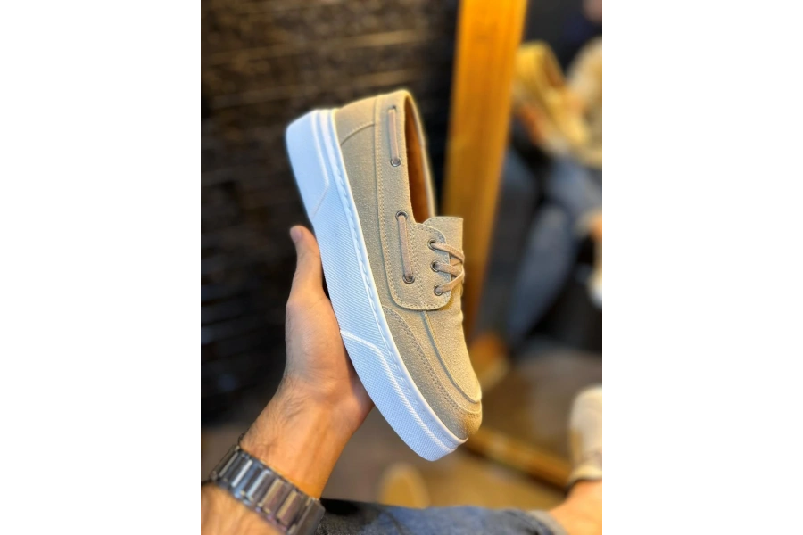 Shoecide Yüksek Taban Günlük Ayakkabı 700 Vizon