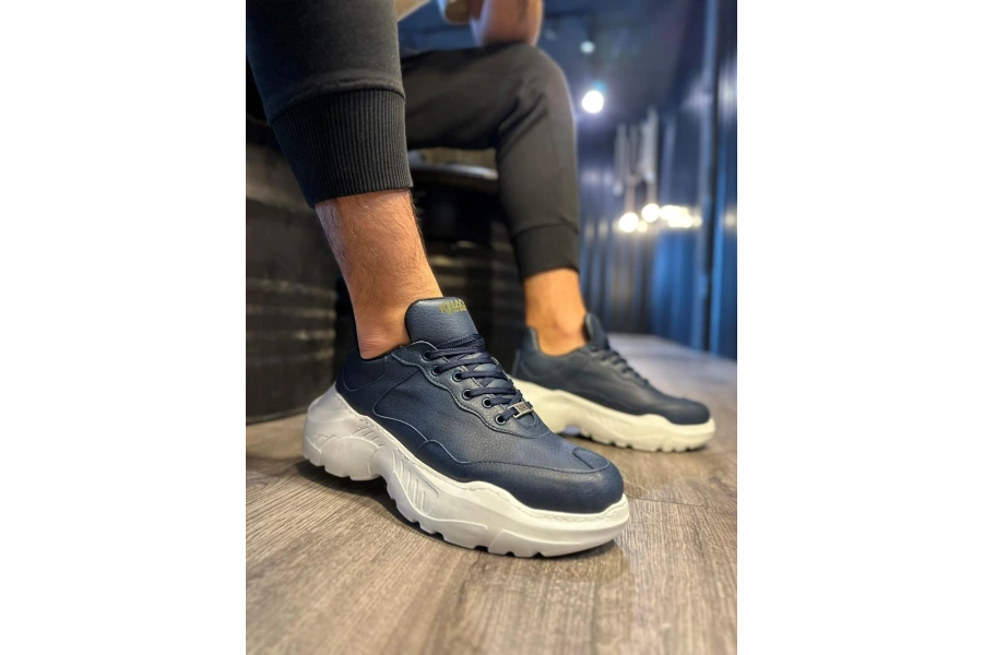 Shoecide Yüksek Taban Günlük Ayakkabı N75 Lacivert