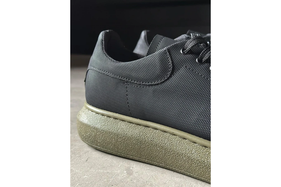 Shoecide Yüksek Taban Günlük Ayakkabı Tırtıklı 041 Siyah