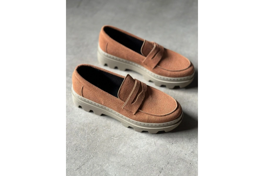 Shoecide Yüksek Taban Klasik Ayakkabı 779 Taba Süet