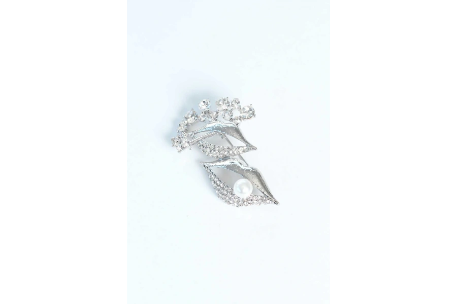 Shoecide Zirkon Taşlı Metal Broş