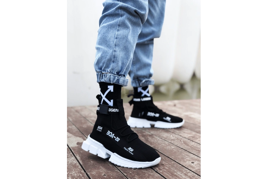 Shoecide Zr-x700 Tarz Siyah Renk Spor Ayakkabı