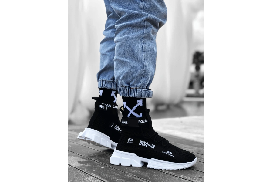 Shoecide Zr-x700 Tarz Siyah Renk Spor Ayakkabı