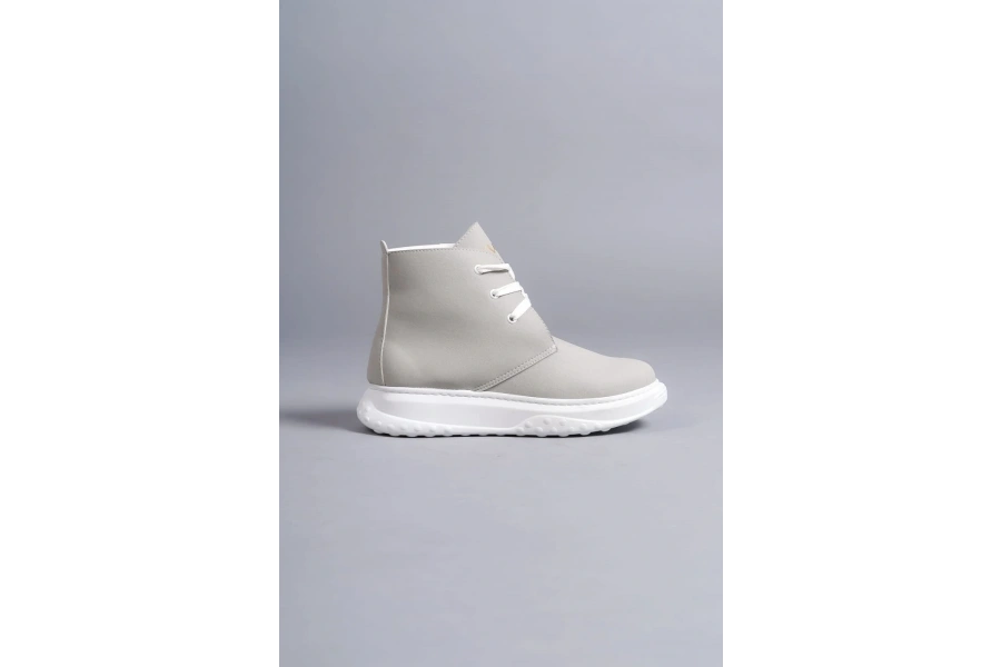 Swo204 Franca Bağcıklı Süet Erkek Spor Bot Bt - Gri