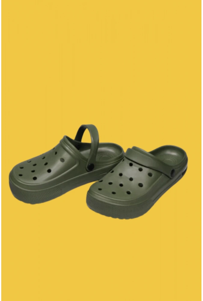 8li Air Tabanlı Haki Crocs Sandalet ( Adet Fiyatı 250 TL)