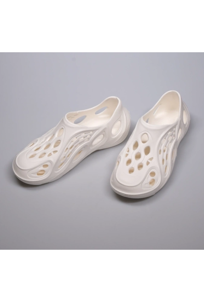 Beyaz Unisex Eva Özel Tasarım Confort Sandalet