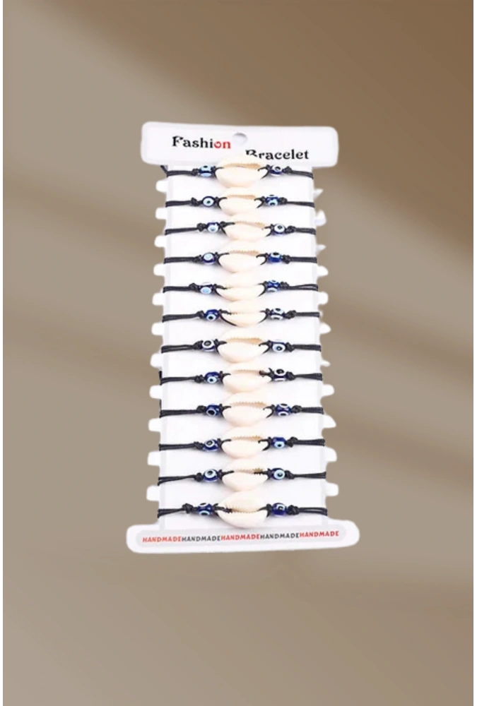 Deniz Kabuğu Bileklik Makrome (24 Adet) ( Adet Fiyatı 15 TL)
