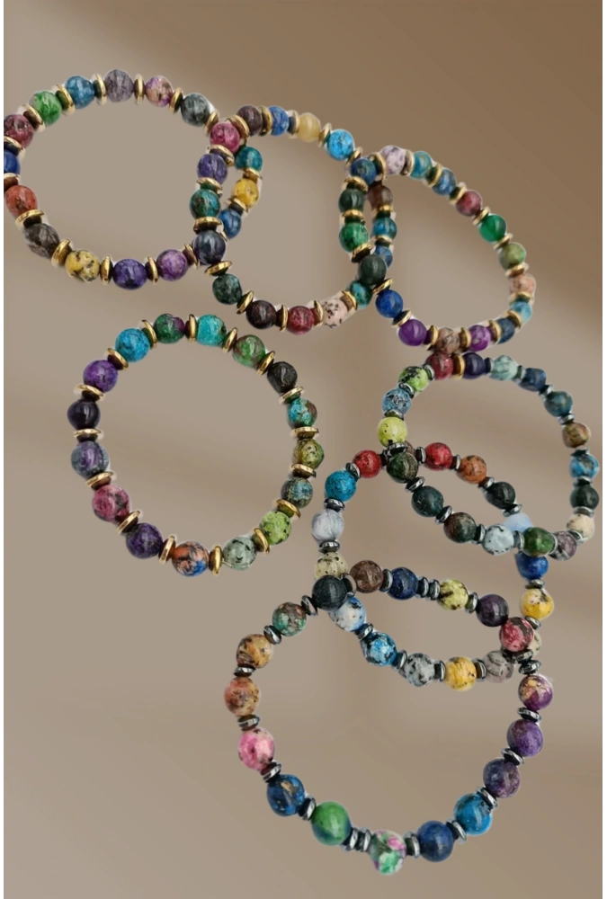 Hematitli Doğaltaş Çakra Bileklik (24 Adet) ( Adet Fiyatı 60 TL)