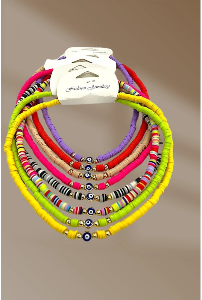 Kadın Fimo Kolye ( 12 Adet) ( Adet Fiyatı 20 TL)