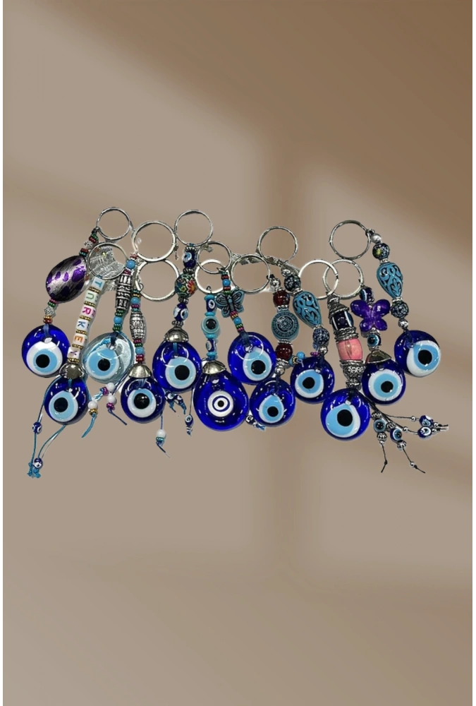 Nazar Boncuklu Anahtarlık 12li ( Adet fiyatı 25 TL)