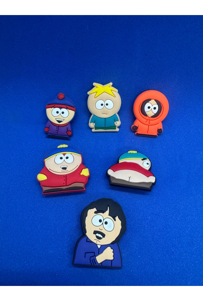 Southpark Çizgi Film Temalı Charm 6lı Premium İthal Crocs Sandalet terlik Süsleri / Jibbitz