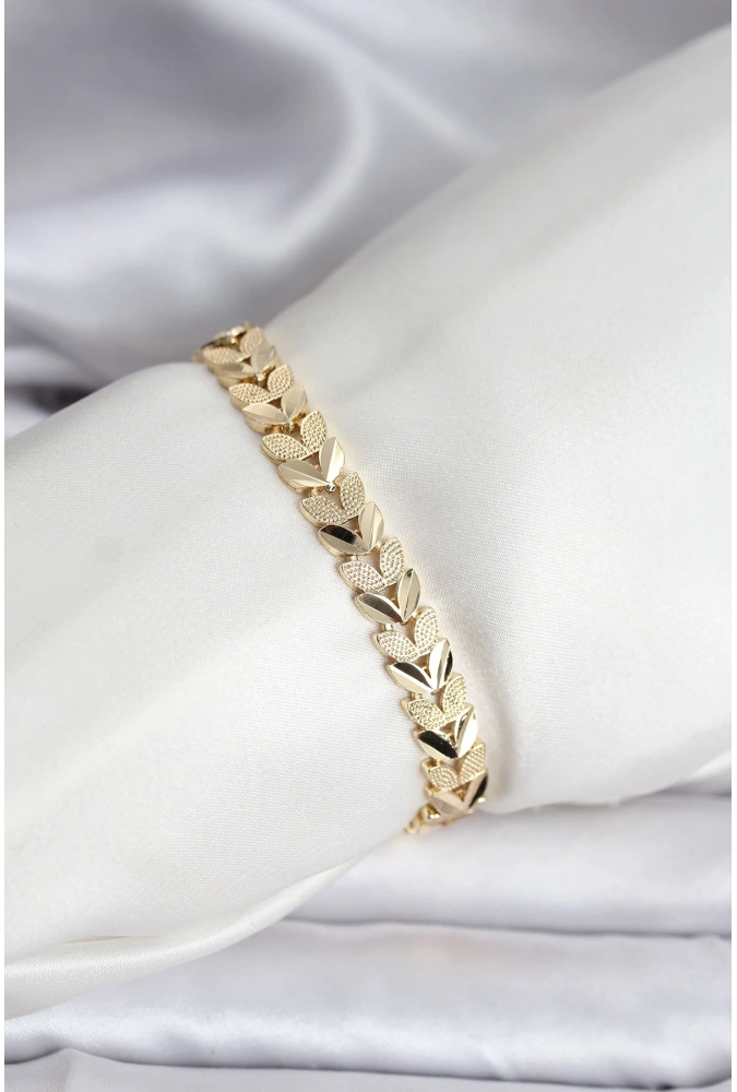 Shoecide 14k Gold Renk Kaplama Başak Model Cm Kadın Bileklik