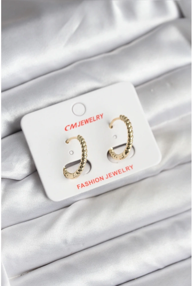 Shoecide 14k Gold Renk Kaplama Burgu Halka Cm Kadın Küpe