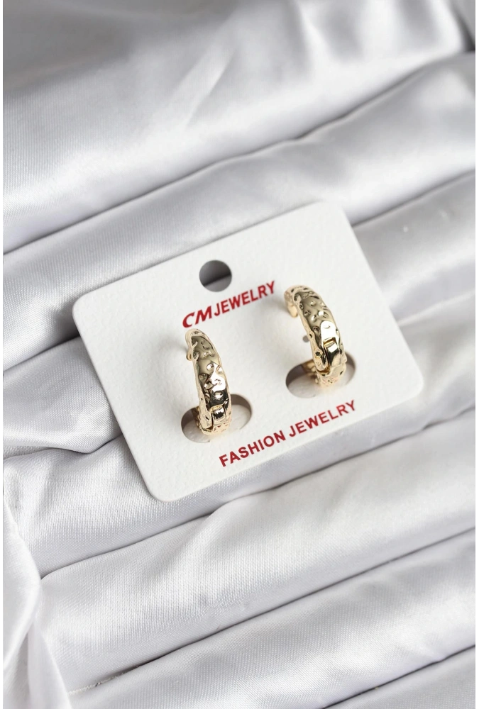 Shoecide 14k Gold Renk Kaplama Cm Kadın Küpe