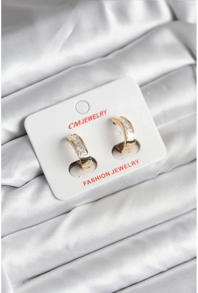 Shoecide 14k Gold Renk Kaplama Cm Kadın Küpe