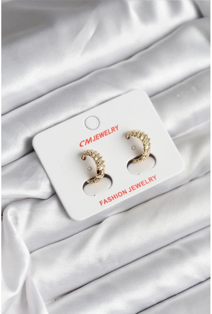 Shoecide 14k Gold Renk Kaplama Cm Kadın Küpe